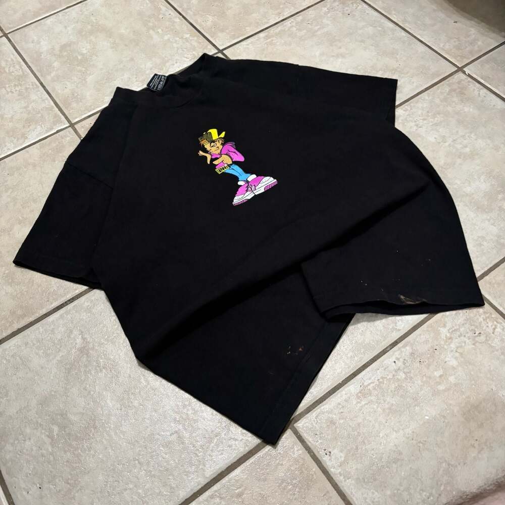 Pizza Skateboards Jnco Style streetwear vintage inspired y2k Character tee